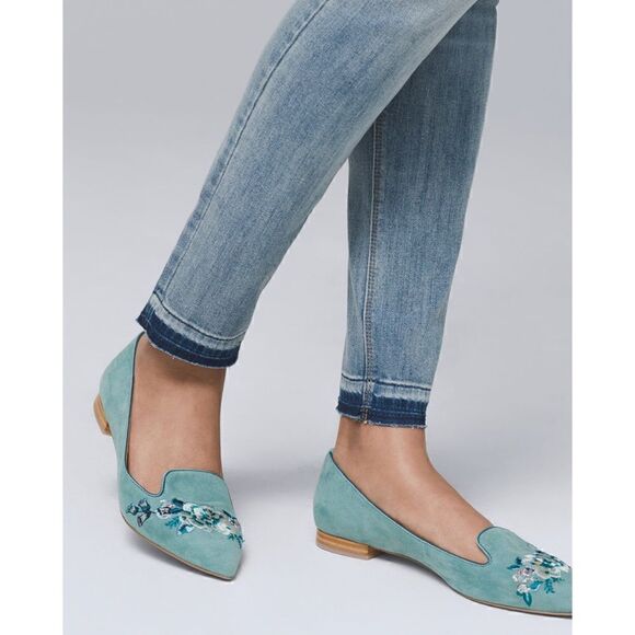 White House Black Market WHBM Released-Hem Skinny
Ankle Jeans, Size 4 - Picture 4 of 16